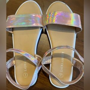 Laura Ashley glitter sandals